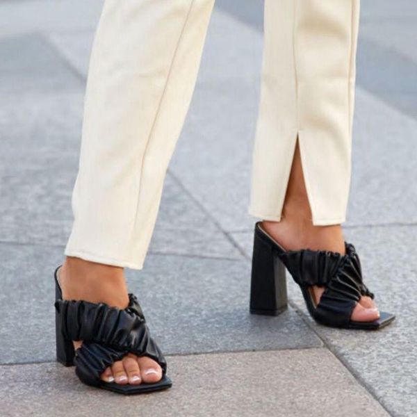 

women slippers, Black