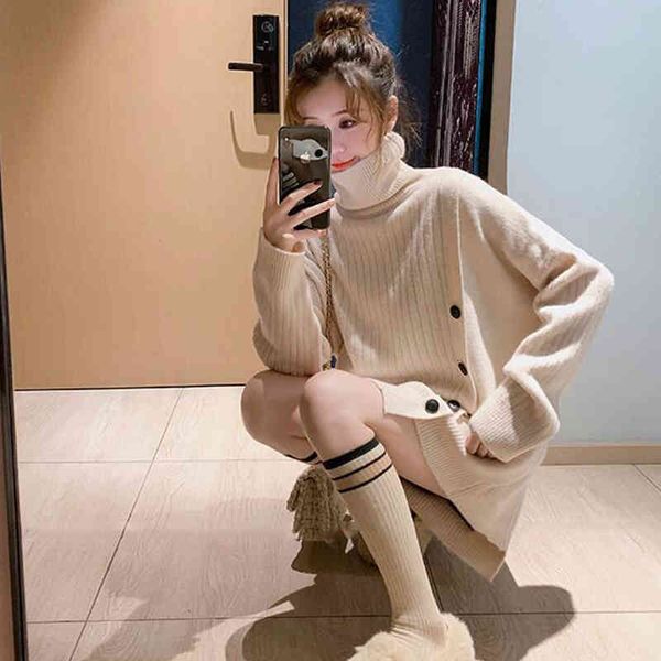 

women's sweaters suÃ©ter feminino de gola alta, manga longa, coreano, pulÃ´ver, novo, irmÃ£ fara, primavera outono b27c, White;black