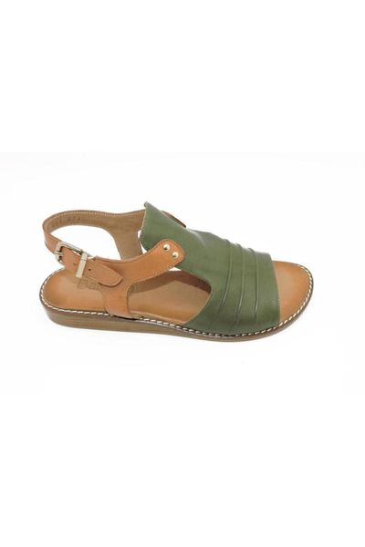 

sandals women's beige tan genuine leather ready outsole, Black