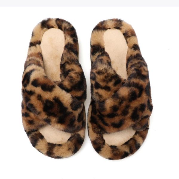 

slippers fashion simple fur with fur, comfortable non-slip casual ladies slippers,, Black