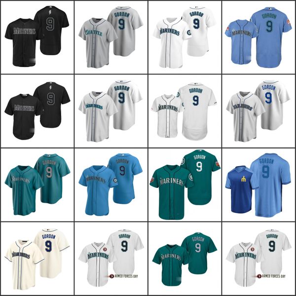 

seattle mariners men 9 dee gordon women youthjersey, Black;red
