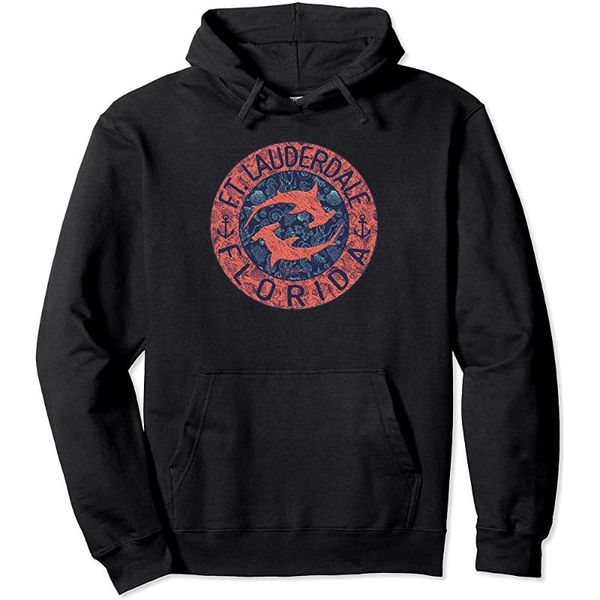 

men's hoodies & sweatshirts jcombs: ft. lauderdale, florida pullover hoodie, Black
