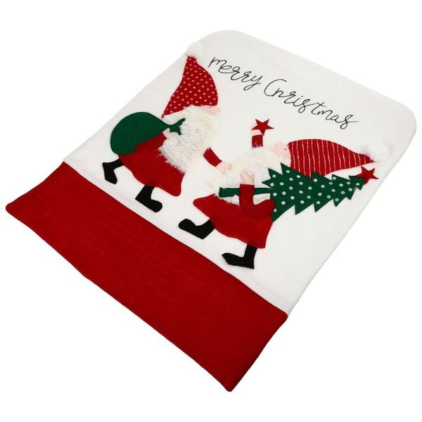 

chair covers 1pc cartoon christmas flannel slipcover embroidered cover party supply