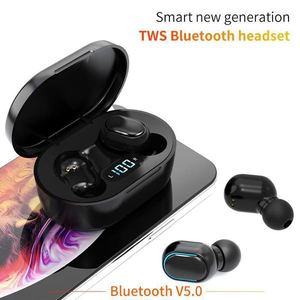 Gerçek Kablosuz Kulaklık Bluetooth Kulaklıklar Spor Kulaklık TWS Mikrofon Mikrofon Ile TWS Kulak Kulaklıklar Su Geçirmez Cep Telefonu