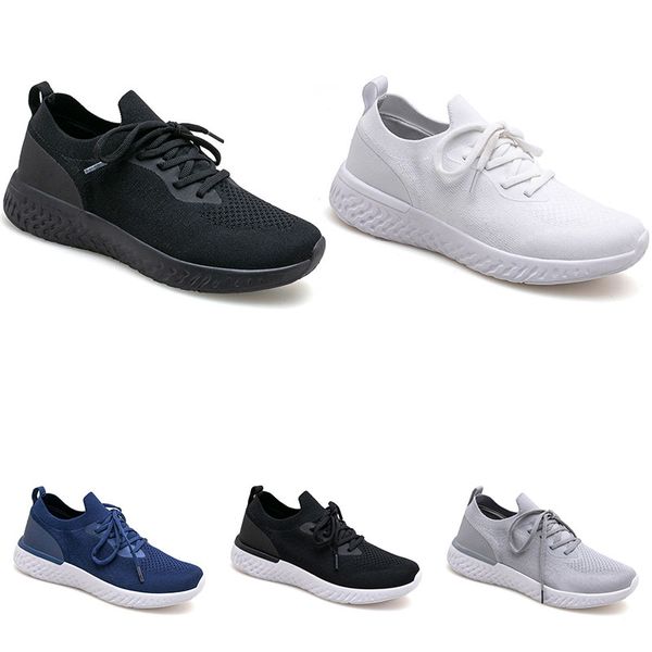 

high grade non-brand running shoes for men women triple black white grey blue fashion light couple shoe mens trainers sports sneakers