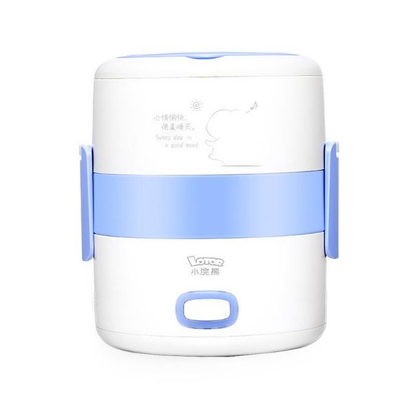 

electric lunch box 2-layer 1.6l heater stainless steel pot mini rice cooker steamer cooking steaming containers cookers