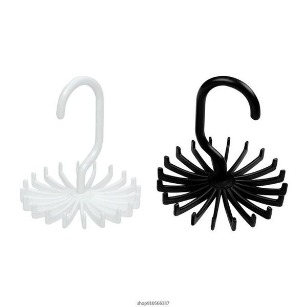 

hangers & racks plastic tie rack multifunctional mini 360 degree rotatable claw hanger for closet socks bra non slip barb holder au19 wholes