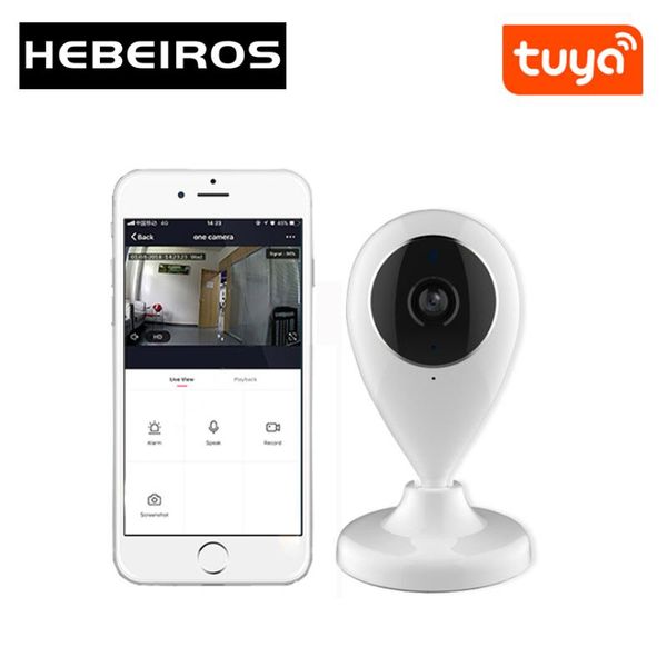 

cameras hebeiros hd talk back mini nanny smart tuya wifi camera wireless security surveillance cctv ip sd card video baby monitor