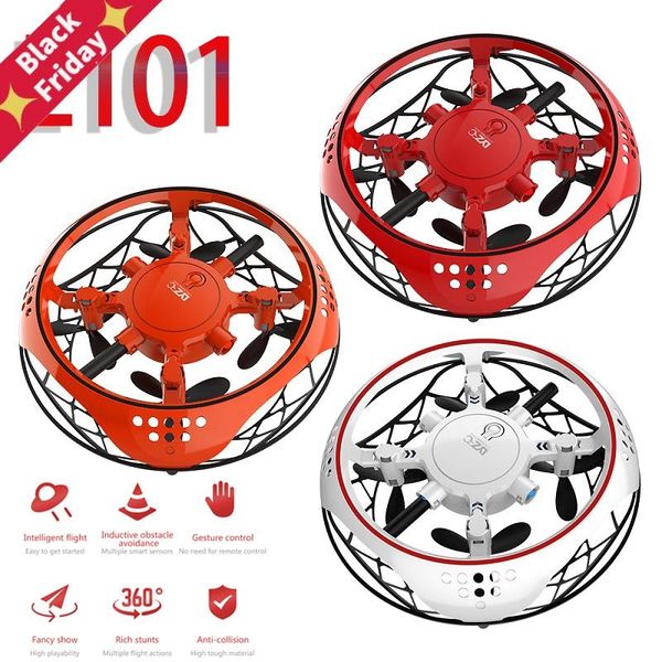 

mini drone anti-collision ufo rc quadcopter hand controlled flying helicopter led induction aircraft toys drones