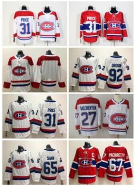 

2021 ice hockey jersey season embroidery version canadians, Black;red