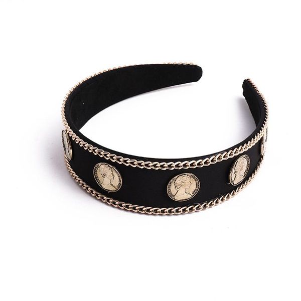 

hair clips & barrettes creative korean retro hairband net red crystal flash drill velvet wide edge women headdress wholesale, Golden;silver