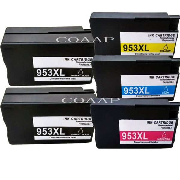 

ink cartridges 5 cartridge compatible for 953 xl black cyan magenta yellow 7740 8210 8218 8710 8715 8718 8719 8720 8725 8728 8730