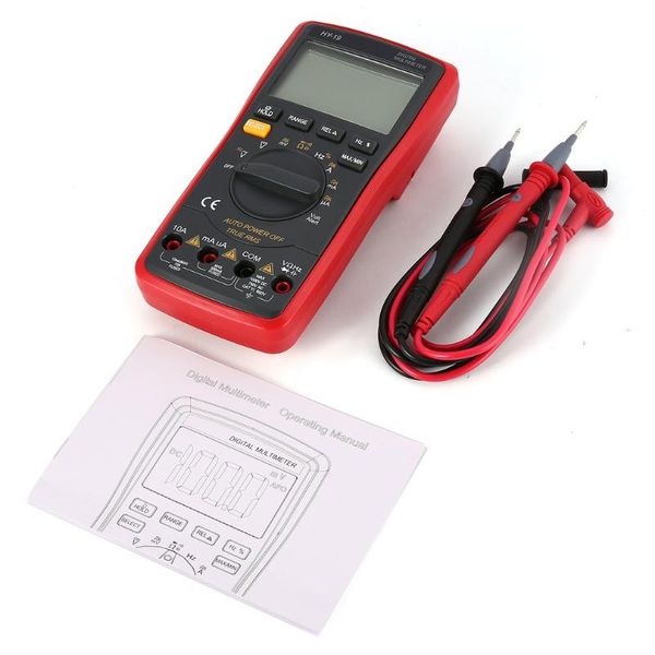 

multimeters hy-19 dc/ac voltage current meter digital multimeter handheld ammeter ohm diode capacitance tester 20000 counts multitester