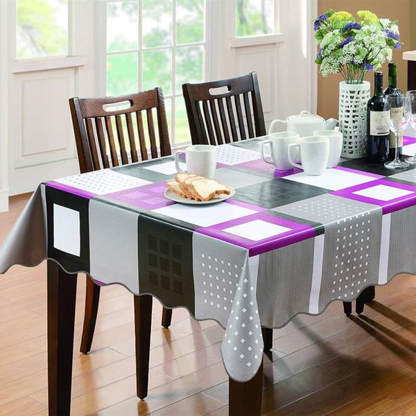 

simple pattern pvc waterproof tea table cloth country style el & home decorative tablecloth elegant cover #237323