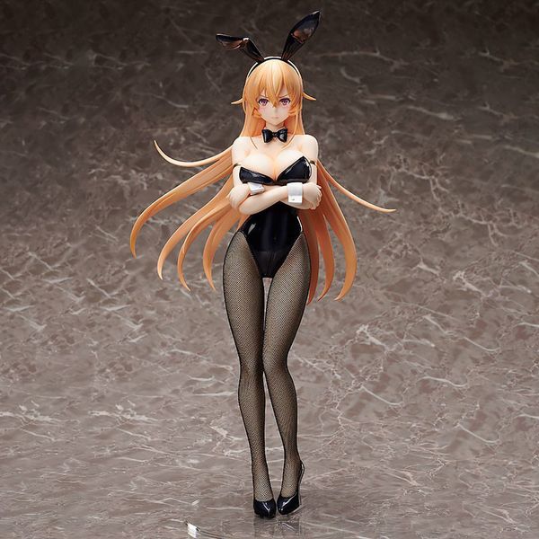 Liberando as guerras alimentares Shokugeki no Soma Erina Nakiri Bunny Ver. PVC Ação Figura Japanese Anime Figura Modelo de Toys Doll Presente X0526