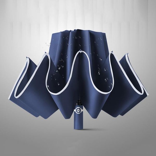 

umbrellas foldable beach umbrella reverse outdoor rain women sun uv protection windproof parapluie household products de50ys