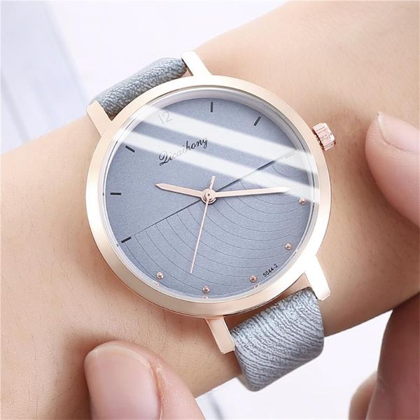 

ladies personality sonic dial fashion belt watch quartz wristwatches, Slivery;brown