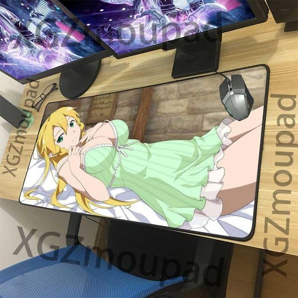 

mouse pads & wrist rests xgz pad exquisite black lock edge animation beauty office computer custom table mat rubber anti slip 900x40