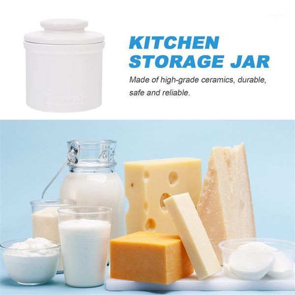 

storage bottles & jars 1pc ceramic jar home kitchen butter cheese container