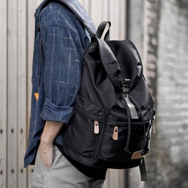 

backpack mo niu trend men's large capacity travel bag student schoolbag computer