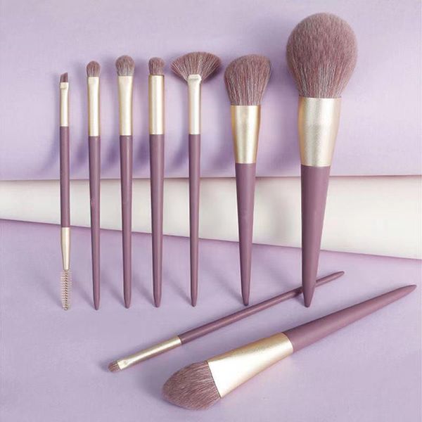

makeup brushes 9pcs/set brush set powder eye shadow blending eyeliner eyebrow foundation make up tools beauty cosmestic