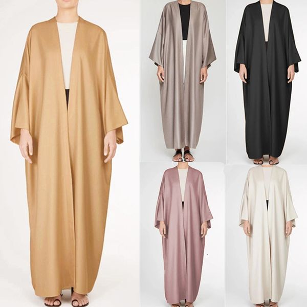 

casual dresses turkey eid open abaya dubai kimono cardigan kaftan muslim dress abayas for women islam ramadan clothing caftan djel, Black;gray