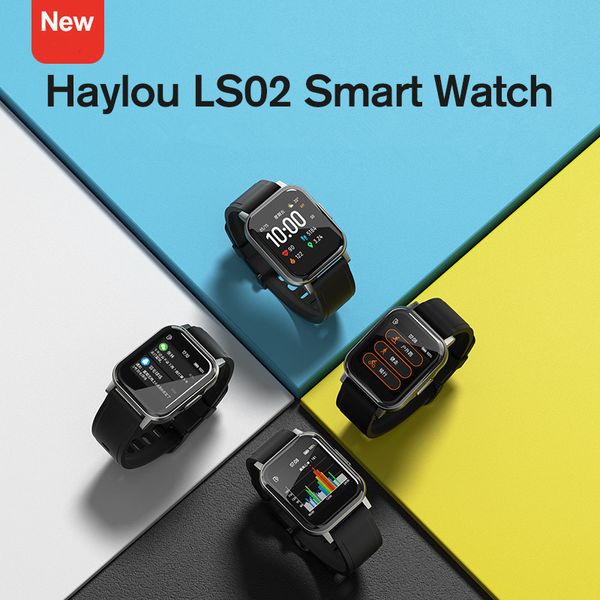

new comfortable haylou ls02 smart watch dip68proof ip68 water 12 sports modes called reminder bluetooth 5 0 smart band