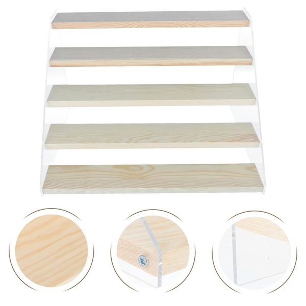 

jewelry pouches, bags 1pc doll display rack handicrafts storage shelf five-layered model, Pink;blue