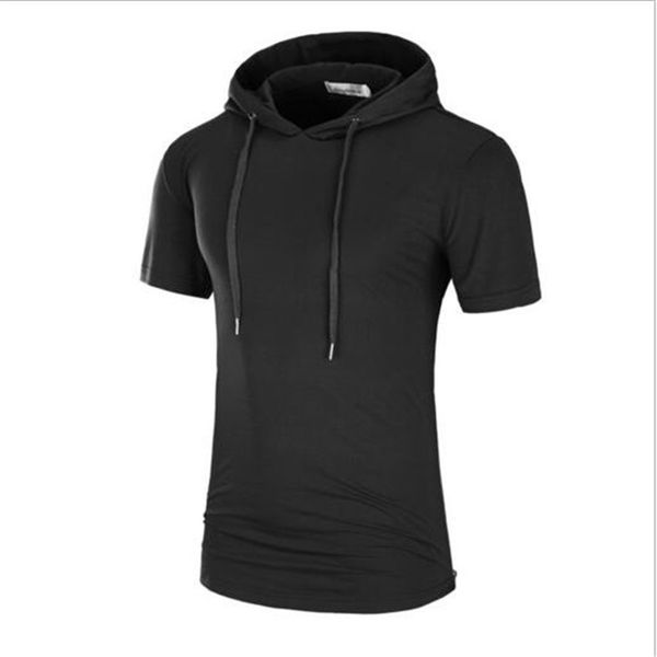 

t shirt army fan tactical tshirt summer men hip hop streetwear short sleeved hooded tshirts casual gothic, White;black
