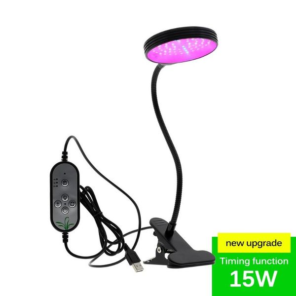 

grow lights usb led light with timer full spectrum phytolamps dc5v 15w 30w 45w 60w deskclip phyto lamps for plants flowers box