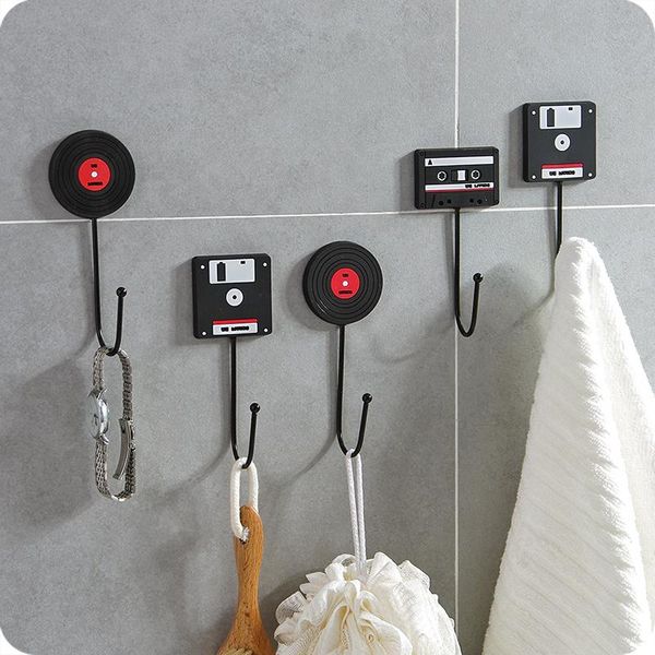 

hooks & rails retro wall hook hanger stainless steel decor clothes coat key door bathroom storage shelf