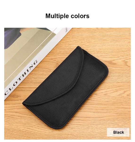 

storage bags rfid multifunctional anti-magnetic bag for mobile phone rest double layer anti-radiation shielding 9 colors