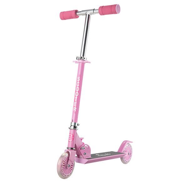 Monopattino per bambini pieghevole in lega di alluminio Skateboard 2 ruote Scooter regolabile per bambini Esercizio giocattoli Scooter per ragazze