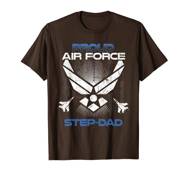 

proud air force step-dad t-shirt veterans day shirts t-shirt, White;black