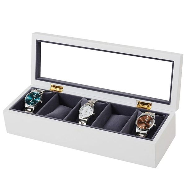 

watch boxes & cases w63 jewelry box case for yazole elegant wrist present gift display storage organizer, Black;blue