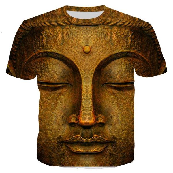 

figure of buddha 3d printed t shirt men women hip hop anime harajuku streetwear fashion funny t-shirts men's, White;black