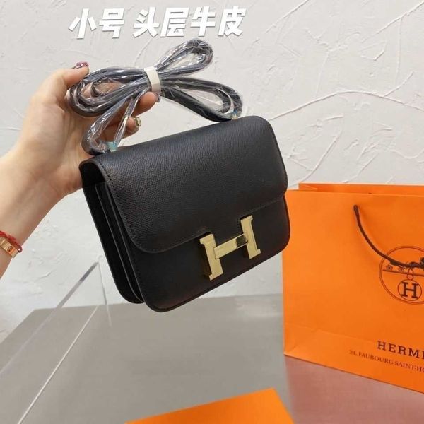 

2021 shoulder bag one leather messenger 2021 stewardess leather female small square bag luxuryss designerss yw