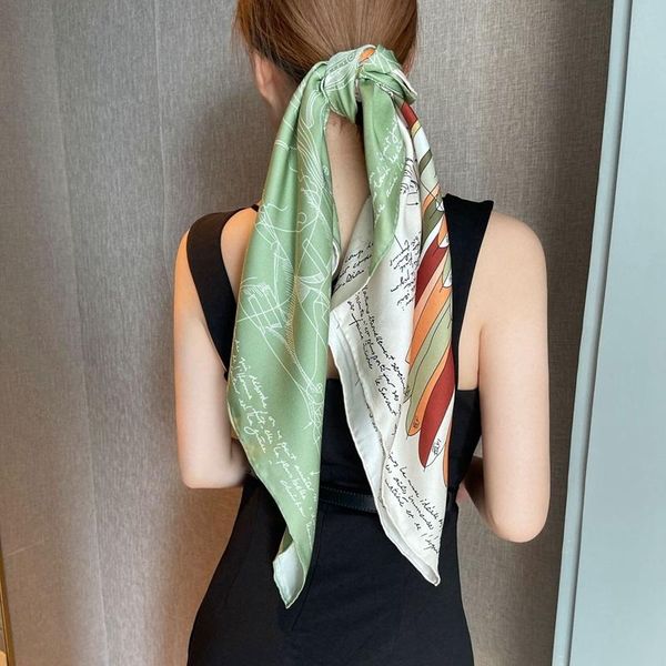 

scarves horse print 100% twill silk scarf wraps shawl 35"x35", Blue;gray