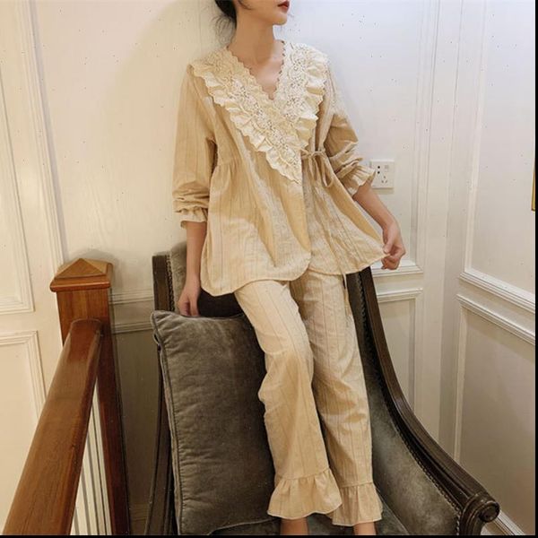 

cotton pajamas women casual fashion set ins lady sleepwear for, Black;red