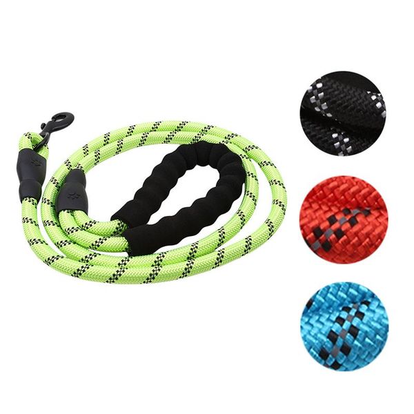 

dog collars & leashes baapet 5 ft strong leash with comfortable padded handle and highly reflective threads for medium large dogs