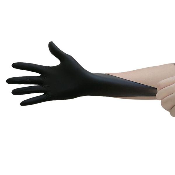 

disposable gloves 100pc nitrile waterproof powder latex for household kitchen laboratory cleaning des gants