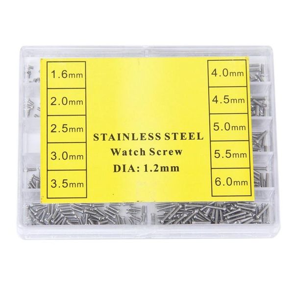 

repair tools & kits appprox.1000pcs of 10 sizes dia 1.2mm watch/eyeglass screws watch kit---1.6/2.0/2.5/3.0/3.5/4.0/4.5/5.0/5.5/6.0
