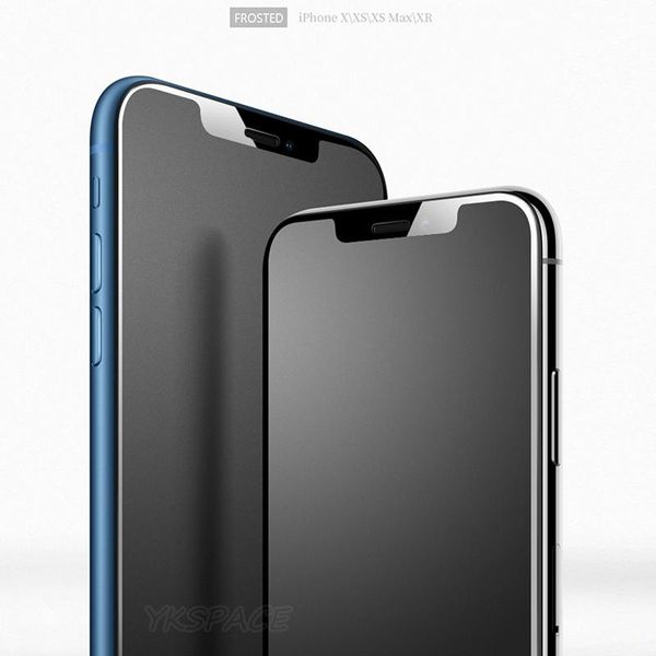 

cell phone screen protectors quality frosted matte 9h tempered glass for x xs max xr full cover 11 pro protector anti no fingerprint