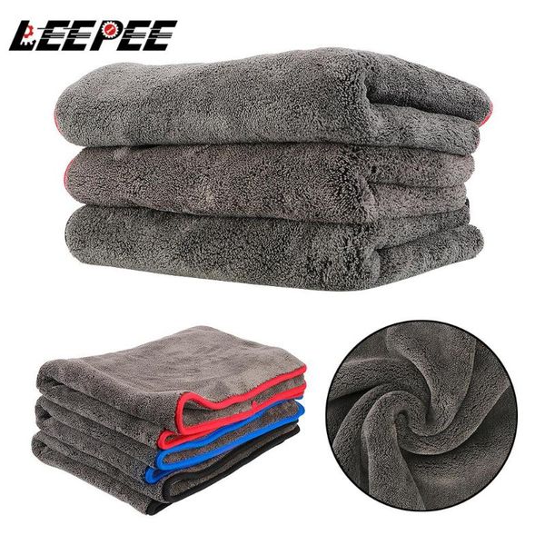 

car cleaning towels strong water absorption cloth auto polishing wash tool microfiber towel detailing drying sponge