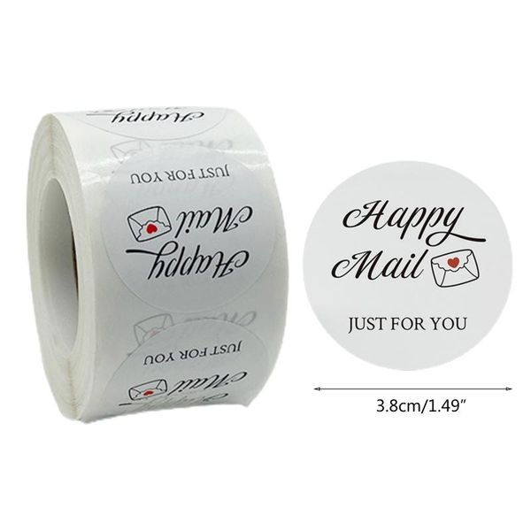 

gift wrap 500pcs happy mail just for you stickers 1.5 inch seal label wedding baking stationery sticker au06 21 drop