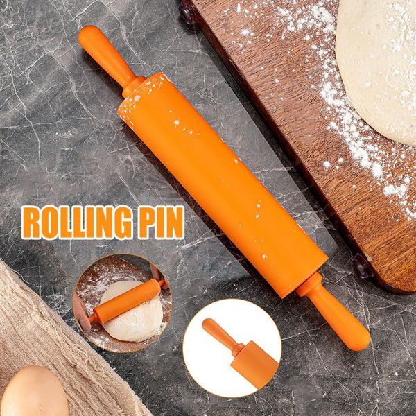 

rolling pins & pastry boards mini silicone pin non stick surface with handle 1.6x11.8inch