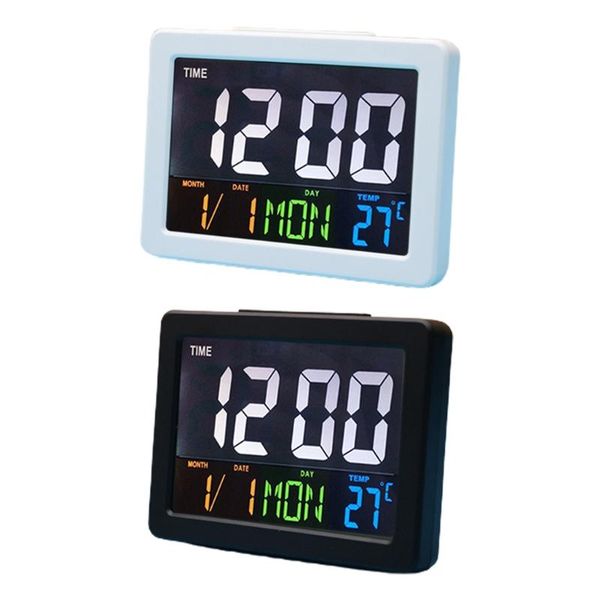 

desk & table clocks color large screen lcd electronic clock deskdigital alarm creative timer display timing device
