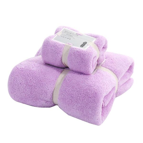

towel coral velvet bath cover soft water absorbing set towels