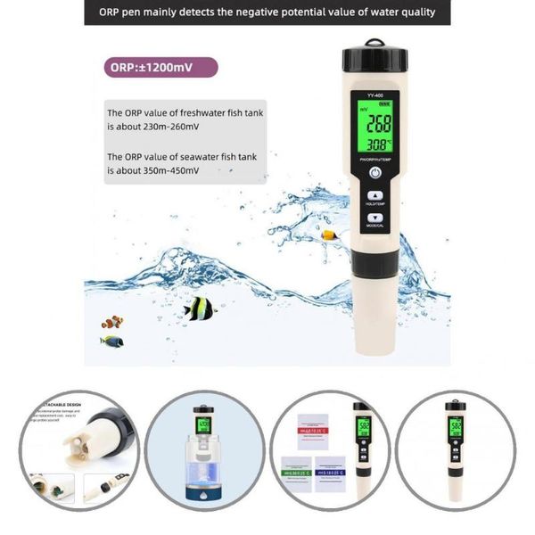 

watering equipments one key switch practical professional water quality testing pen lightweight meter fast for sewage treatment