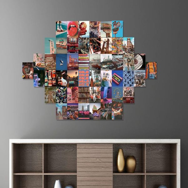 

decoration creative wall stickers 50 sets of living room home decor mural decals